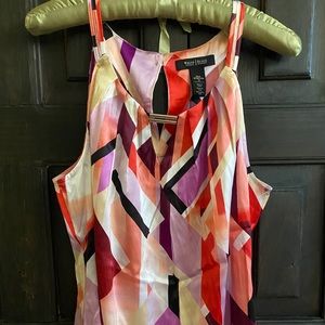 Silk stretch halter